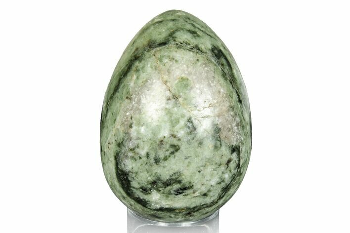 Polished Green Quartz Egg - Madagascar #246010